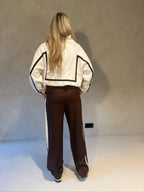 Not a label Remy Jacket - Brown/Beige - Kubanna