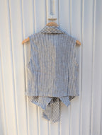 Not A Label Ronny Striped Blouse - Blue - Kubanna