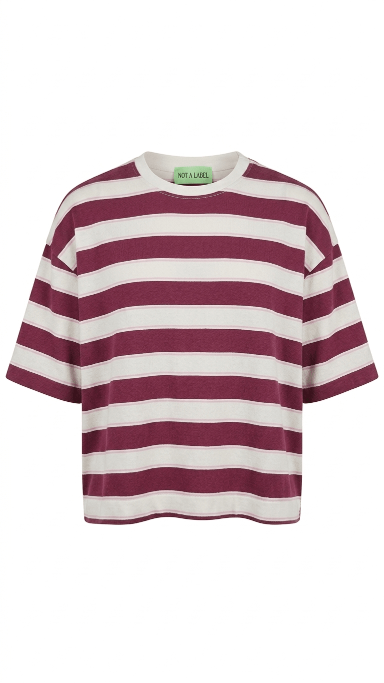 Not A Label Sammy T-shirt - Cassis - Kubanna