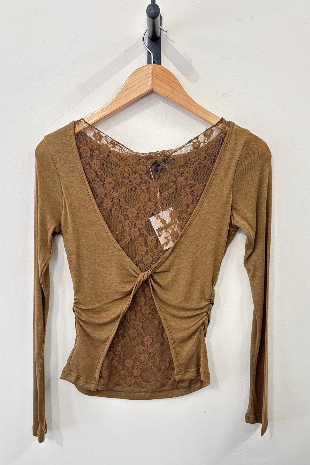 Not A Label | Stevie Lace Top - Army - Kubanna