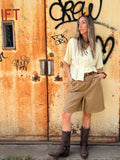 Not A Label Sunny Short - Camel - Kubanna