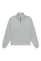 The New Originals Emblem Half - Zip Sweater - Light Grey Melange - Kubanna