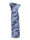 Pauline Maxi Dress - Purple/Brown - Kubanna