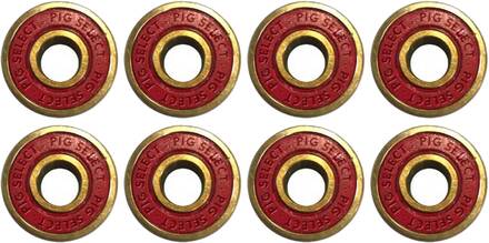 Pig Wheels - Pig Select Bearings Skateboard Lagers - Red - Kubanna