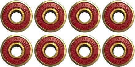 Pig Wheels - Pig Select Bearings Skateboard Lagers - Red