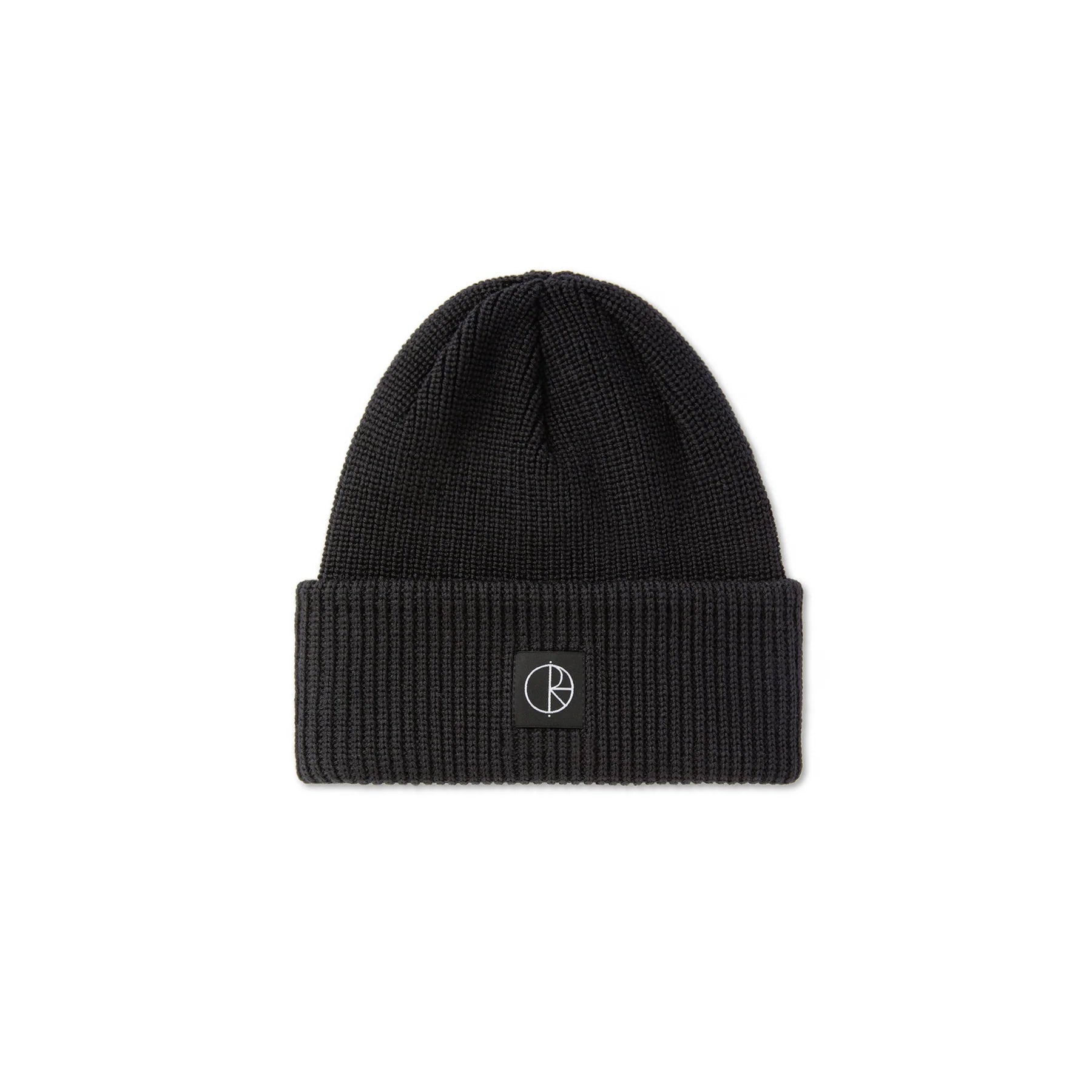Polar Skate Co. Double Fold Merino Beanie - Black - Kubanna