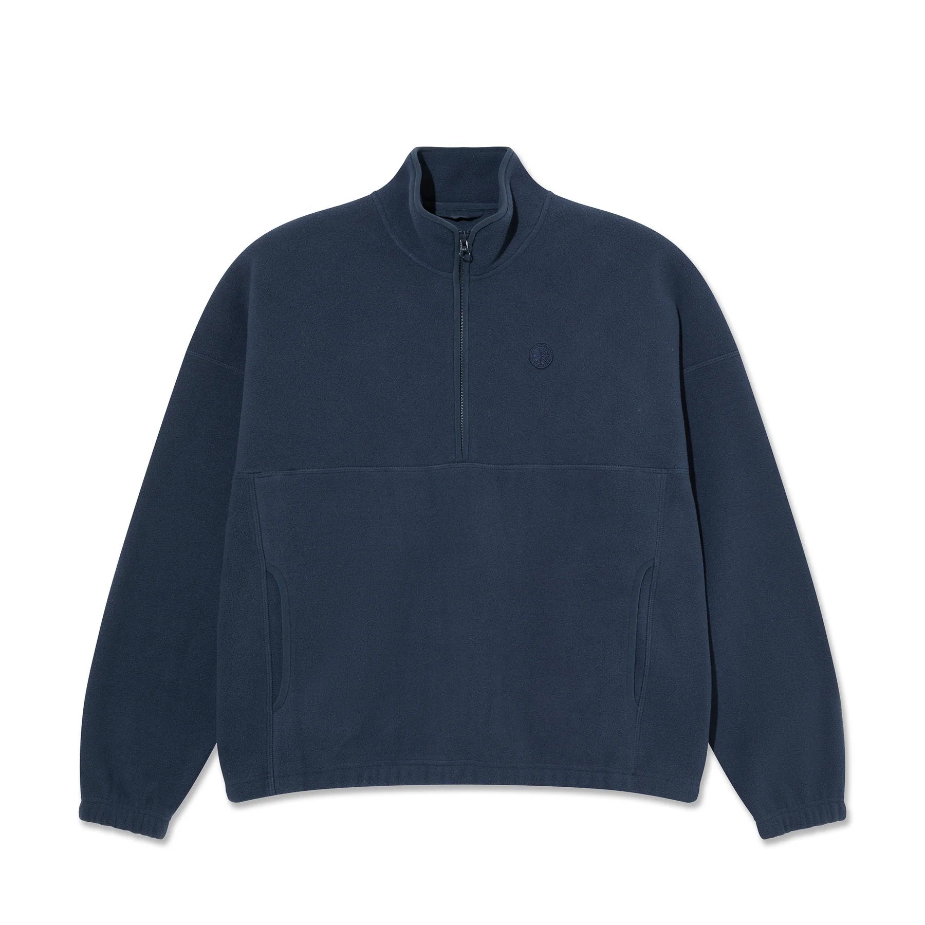 Polar Skate Co. Ivan Half Zip Sweatshirt - Grey Blue - Kubanna