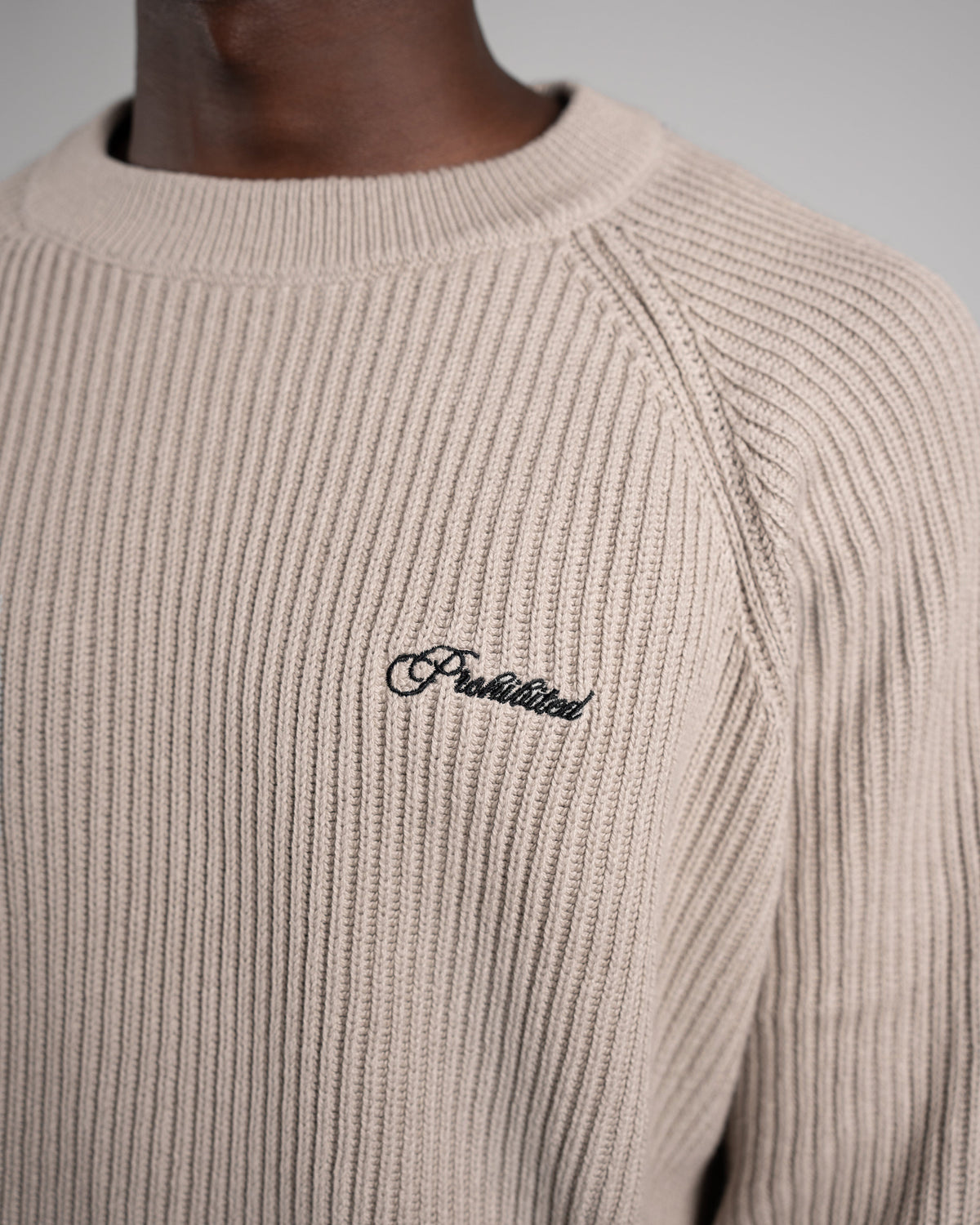 Prohibited | Campus Knit Sweater - Grey - Kubanna