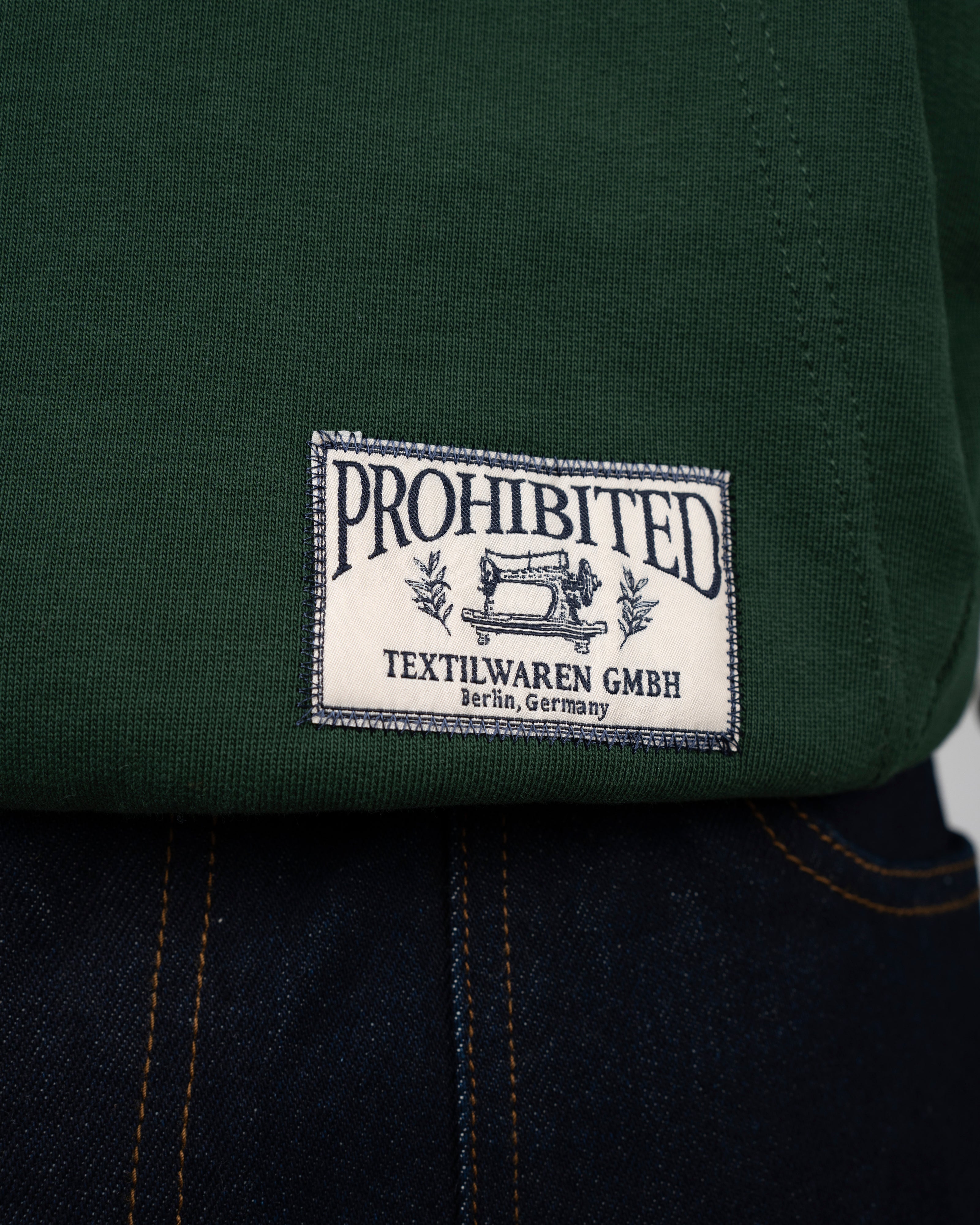 Prohibited | College Hoodie - Green - Kubanna