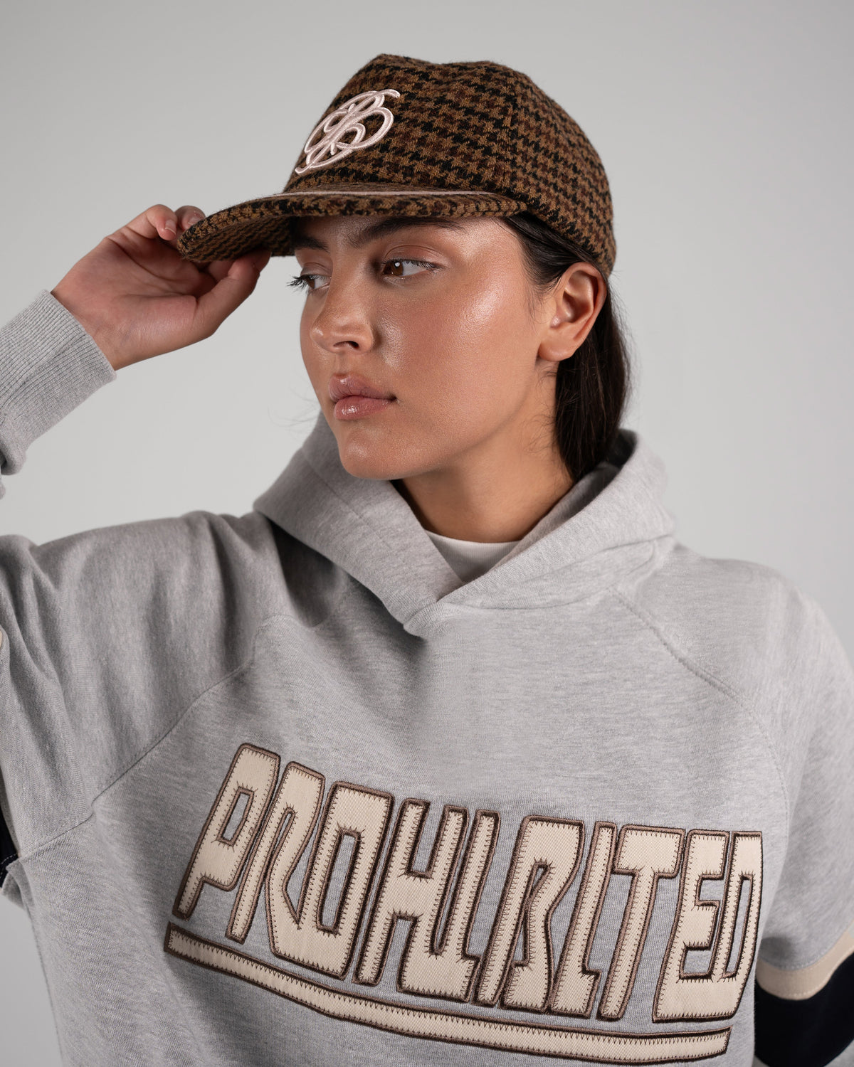 Prohibited | Double P Cap - Checkered Brown - Kubanna