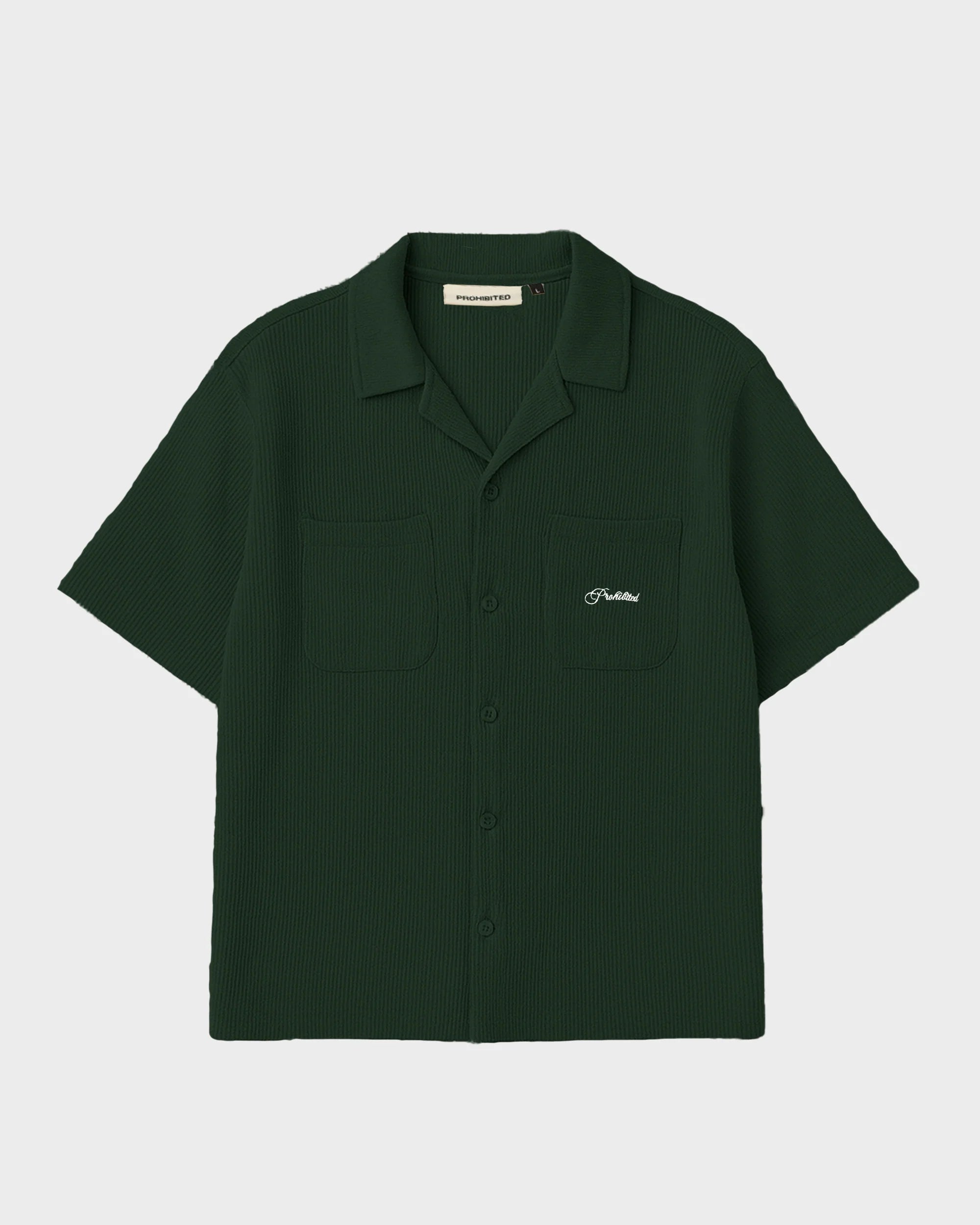 Prohibited Seaside Waffle Shirt - Green - Kubanna