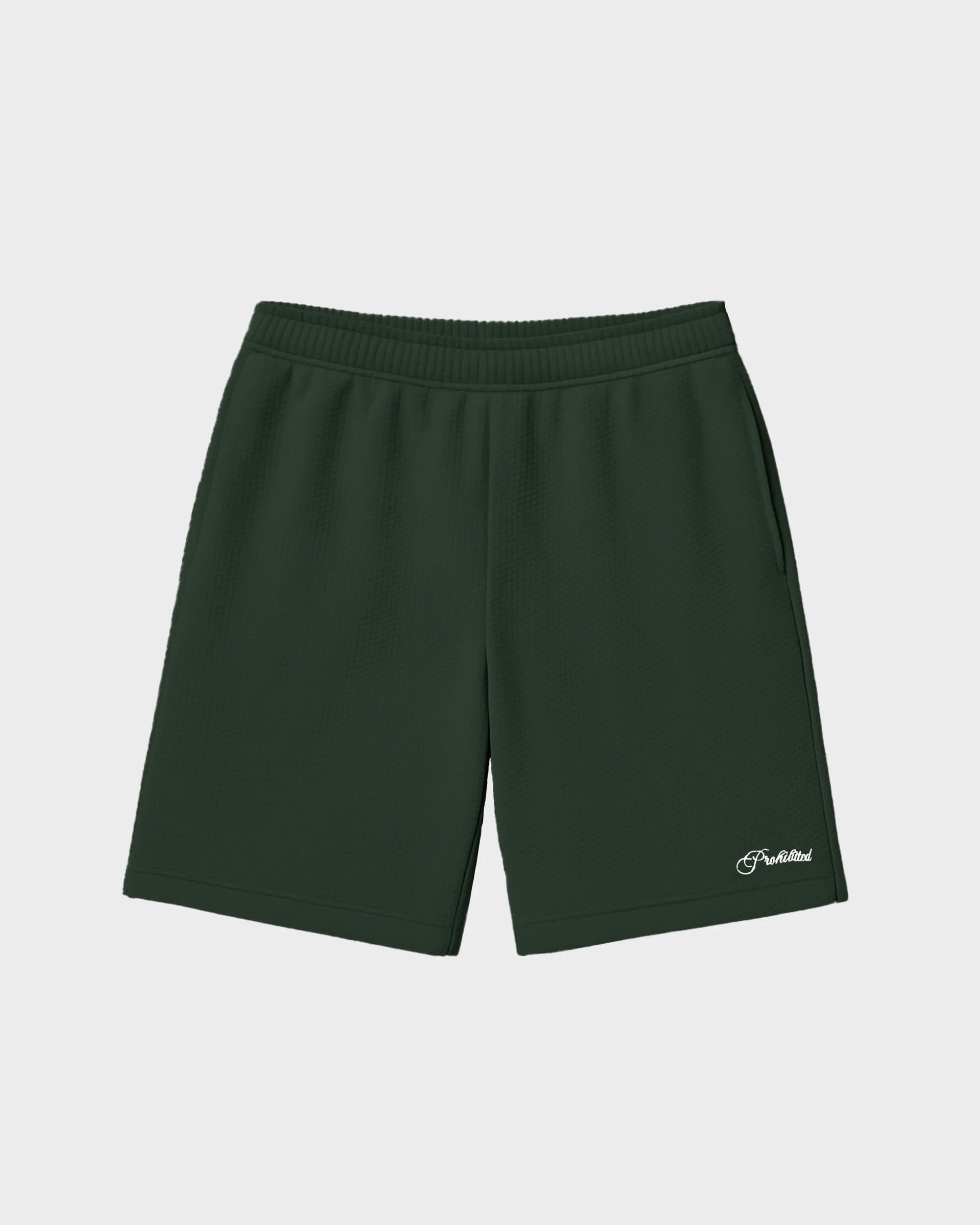 Prohibited Seaside Waffle Shorts - Green - Kubanna