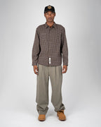 Prohibited | Seasoned Flannel Shirt - Brown - Kubanna