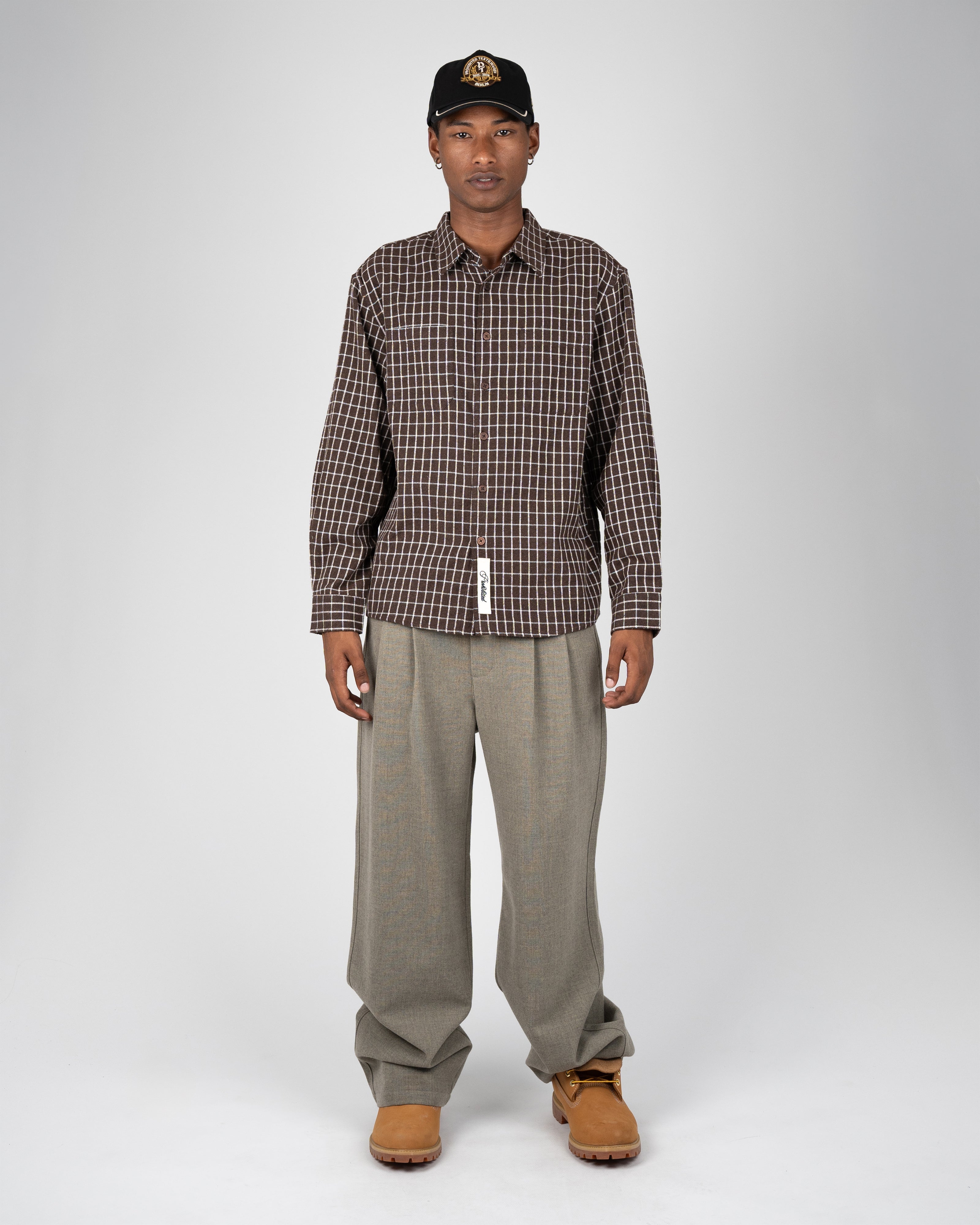 Prohibited | Seasoned Flannel Shirt - Brown - Kubanna