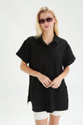 24 colours Blouse - Black - Kubanna