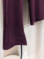 Ribbed Flare Sleeve Top – Burgundy - Kubanna
