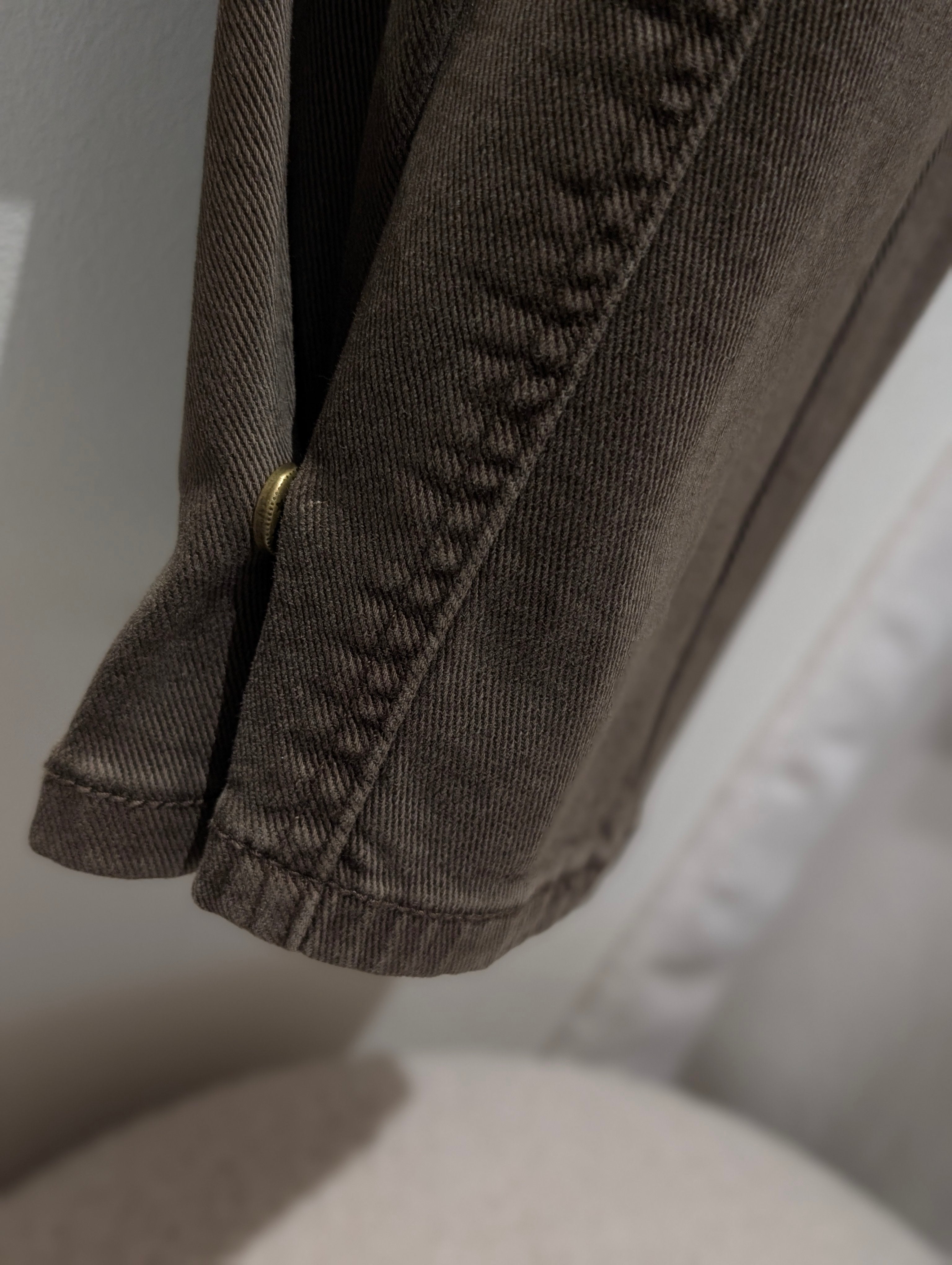 Adjustable Hem Barrel Jeans - Espresso