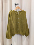Soft Knit Button Cardigan – Olive