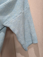 Half Zip Knit - Powder Blue