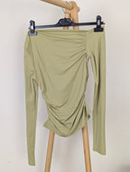 Asymmetric Top Lena - Olive green - Kubanna