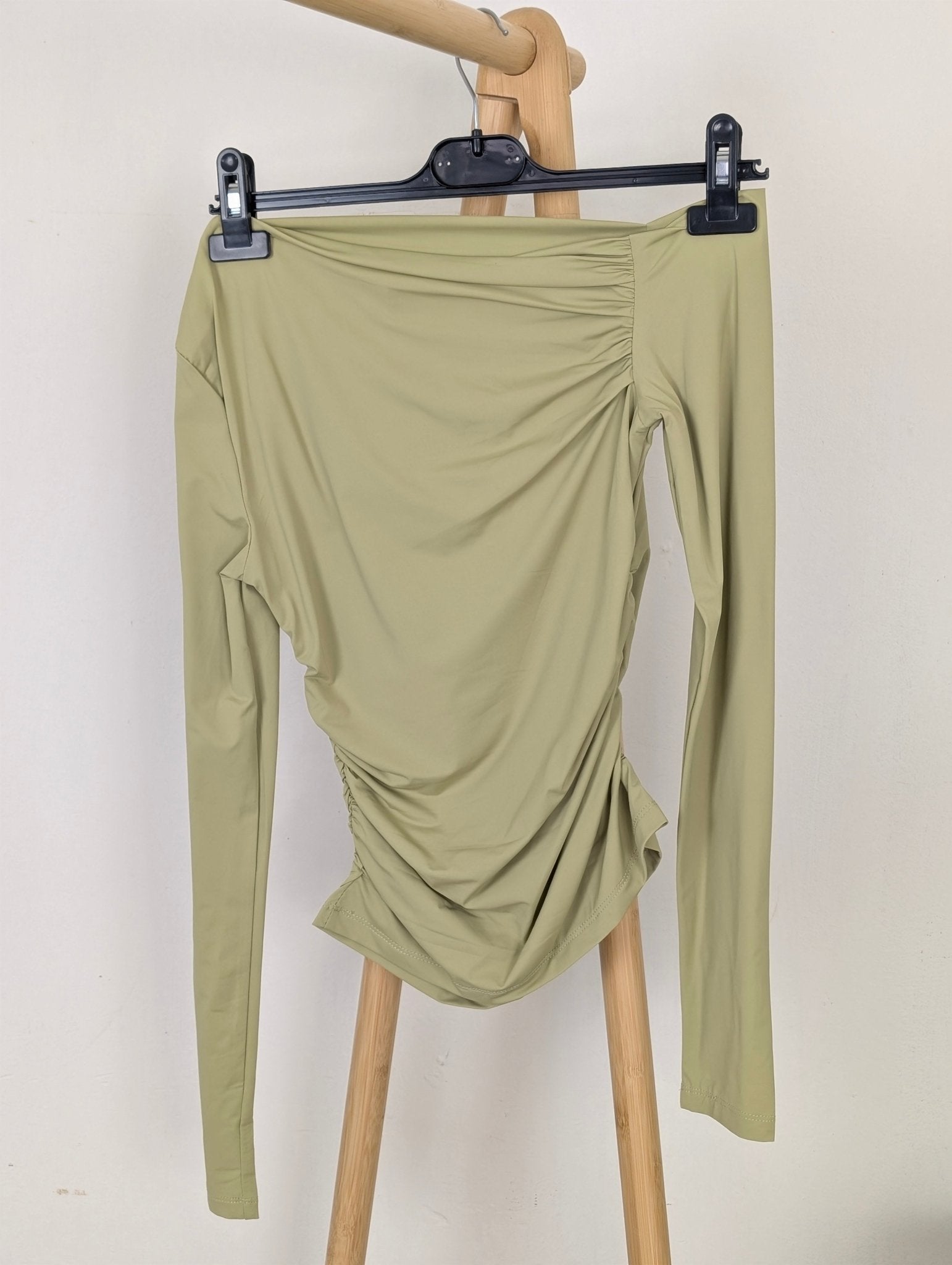 Asymmetric Top Lena - Olive green - Kubanna