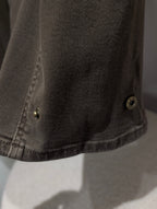 Adjustable Hem Barrel Jeans - Espresso