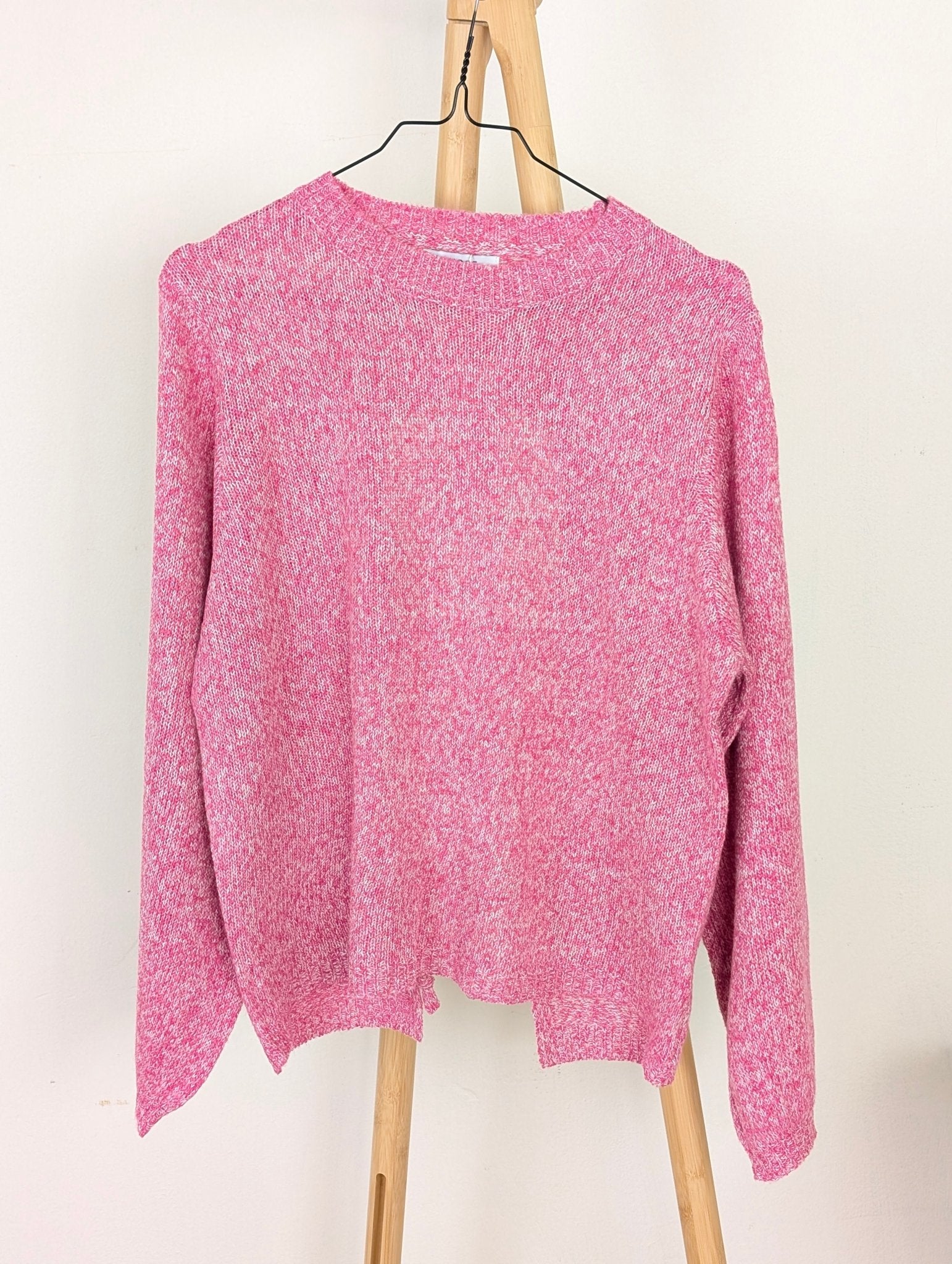 Open back sweater Noelle - Pink - Kubanna
