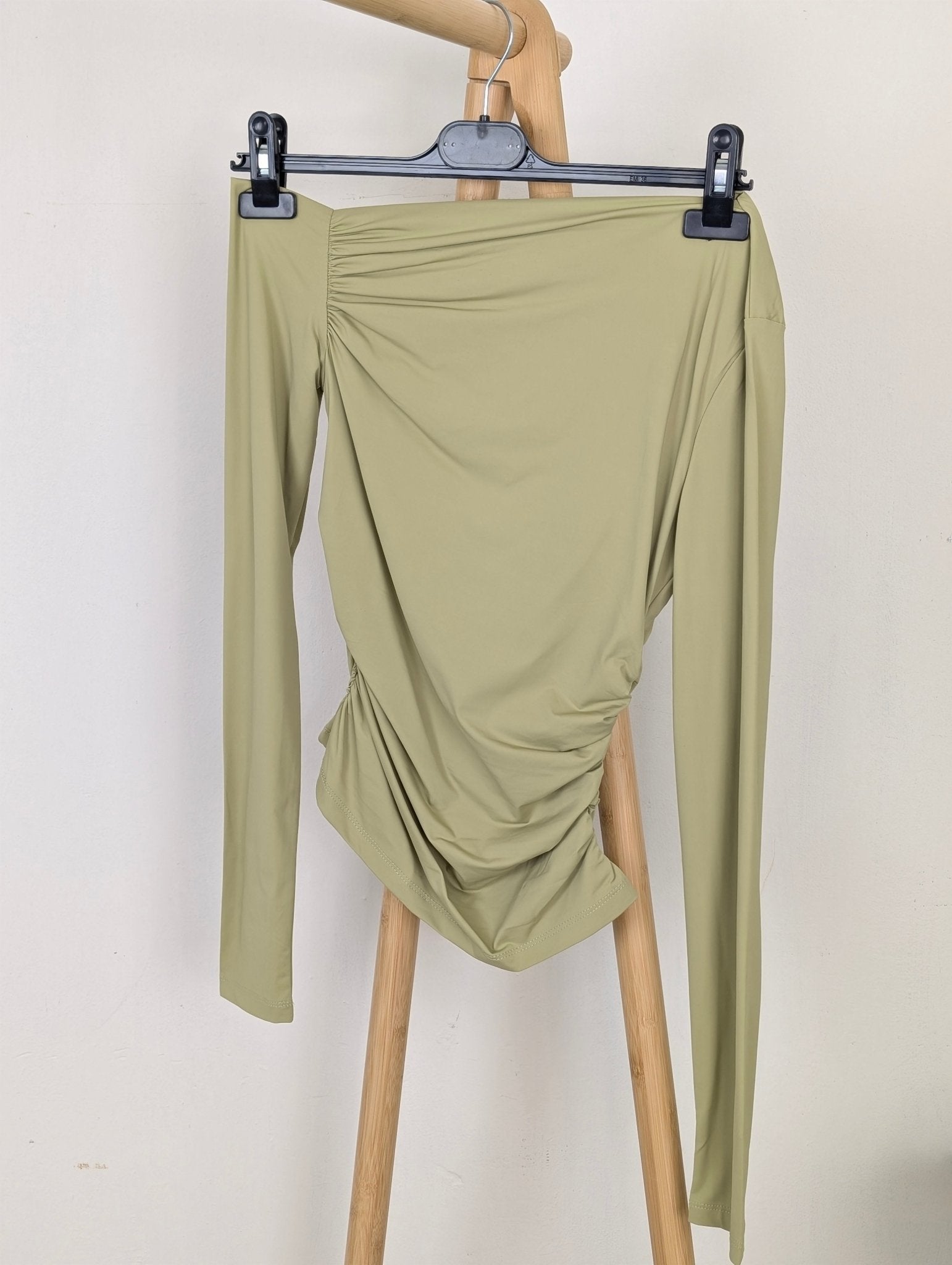 Asymmetric Top Lena - Olive green - Kubanna