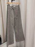 Wide leg pants - Espresso Check
