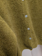 Soft Knit Button Cardigan – Olive
