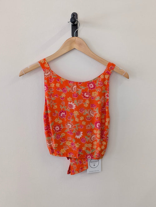 Berawa Luxe Chantal Top - Orange - Kubanna