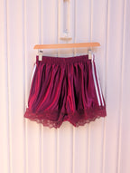 Not A Label Sporty Shorty - Bordeaux/White