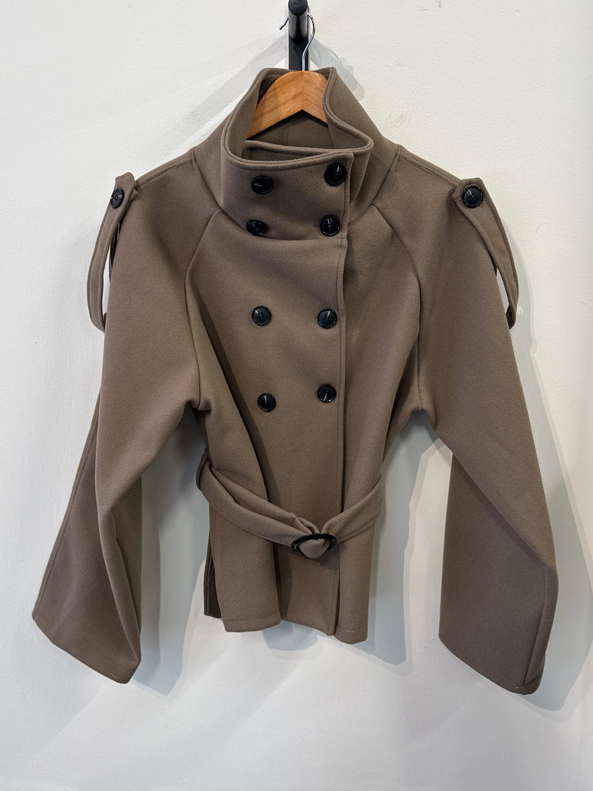 Sanne Belted Jacket - Taupe - Kubanna