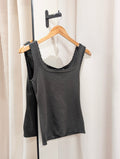 Scallop Trim Tank Top – Green - Kubanna