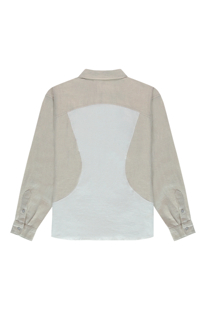 The New Originals Curve Shirt - White Alyssum/Beige