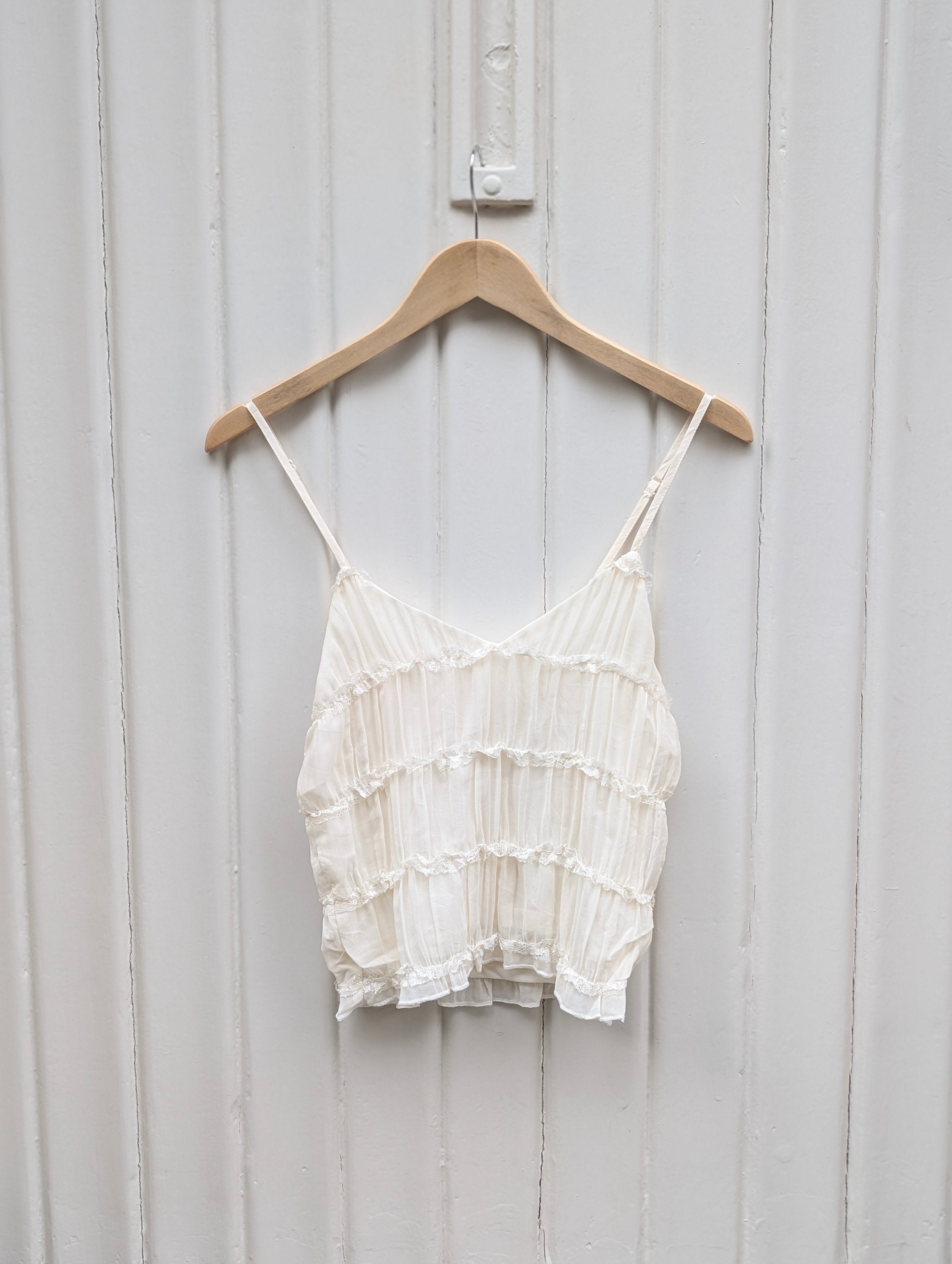 Smocked Cami Top - Ecru - Kubanna