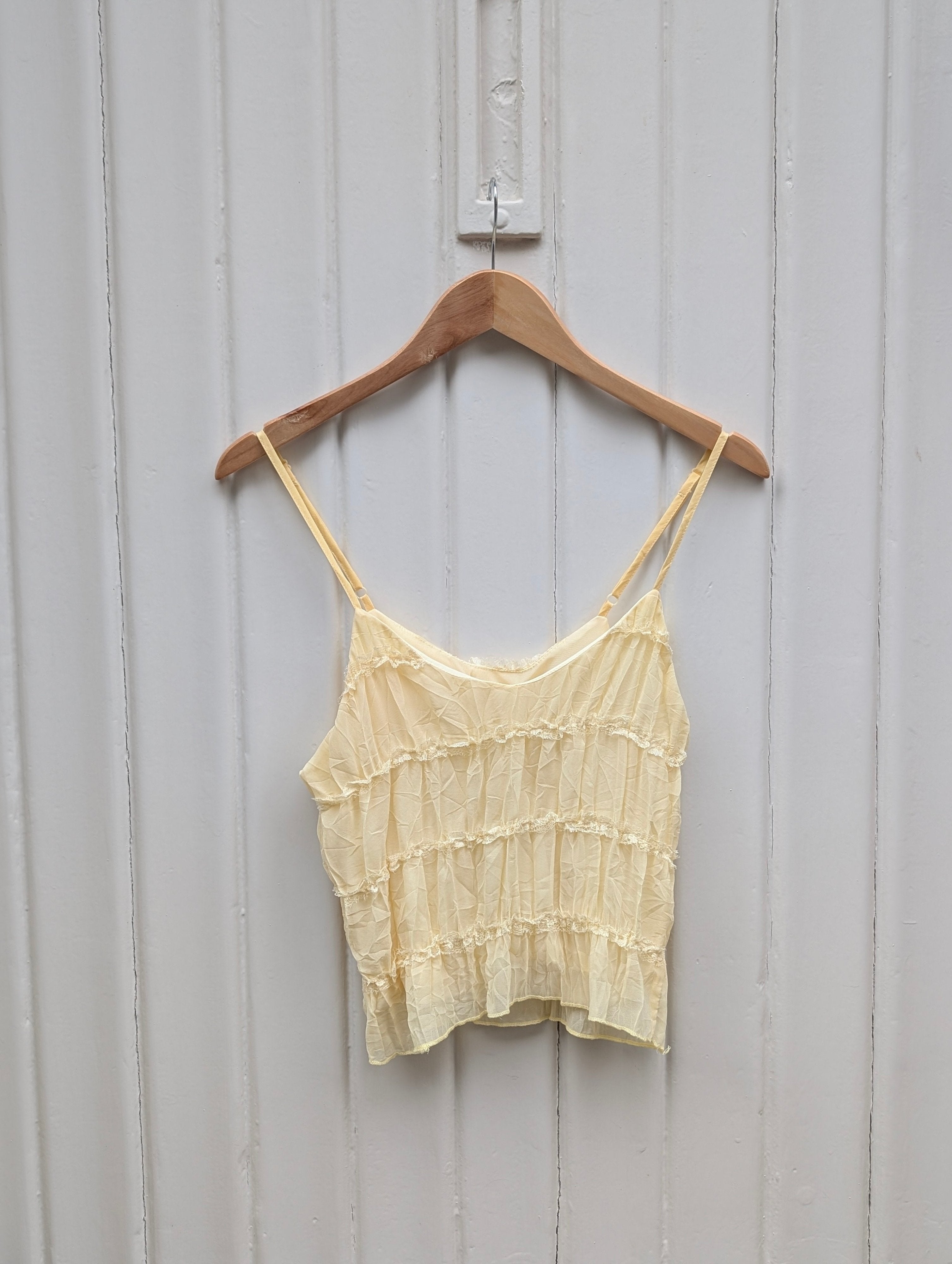 Smocked Cami Top - Yellow - Kubanna