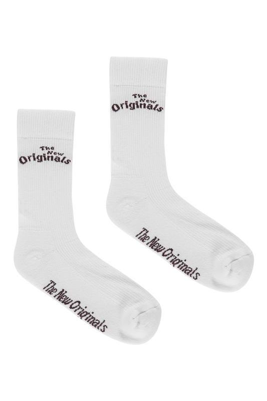 The New Originals Workman Socks - White/Brown