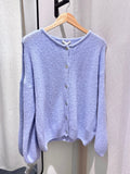 Soft Knit Button Cardigan – Light Blue - Kubanna