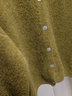 Soft Knit Button Cardigan – Olive - Kubanna
