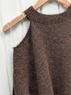Sophie Sweater with Collar - Brown - Kubanna
