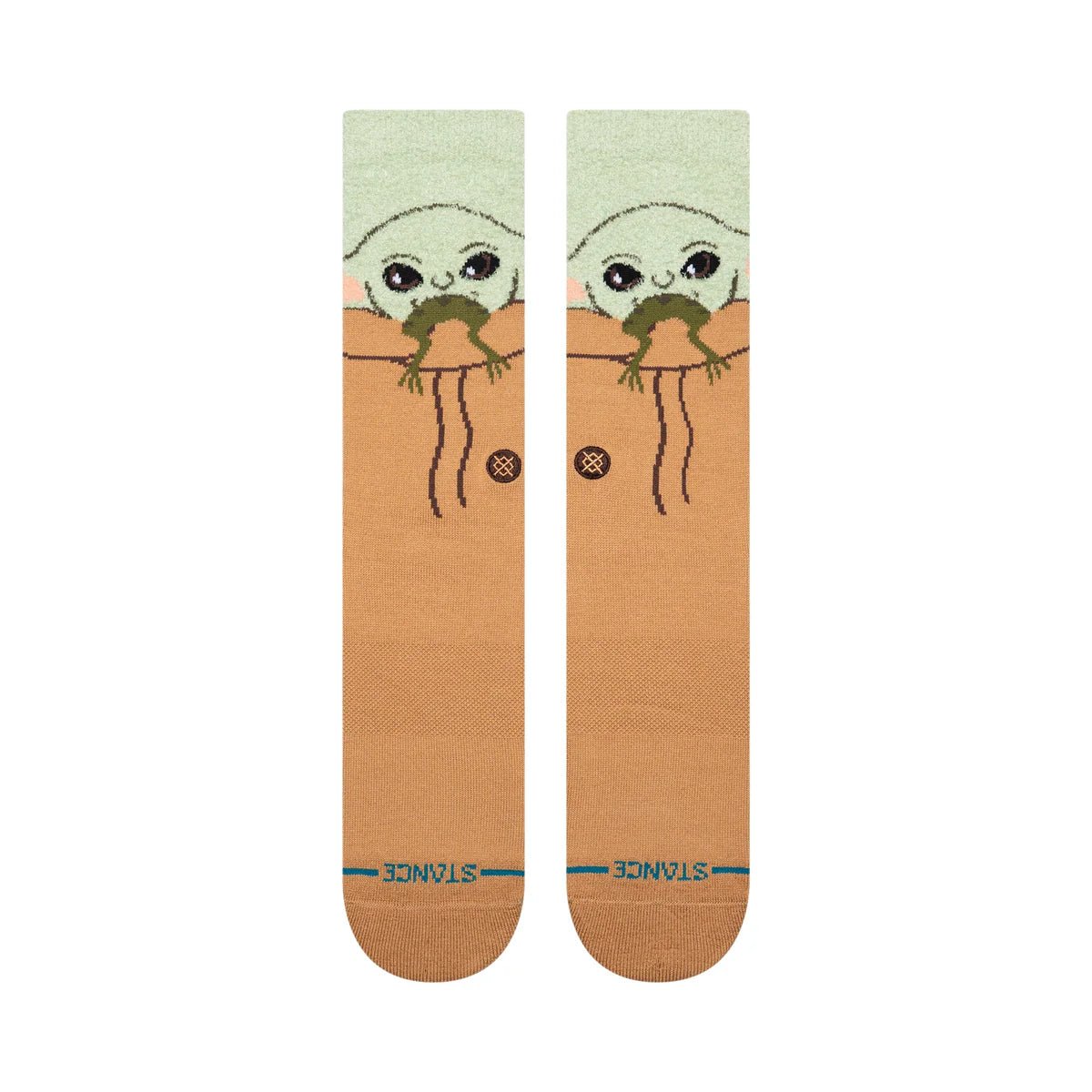 Stance Grogu Hungry Crew Sock - Green - Kubanna