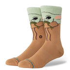 Stance Grogu Hungry Crew Sock - Green - Kubanna