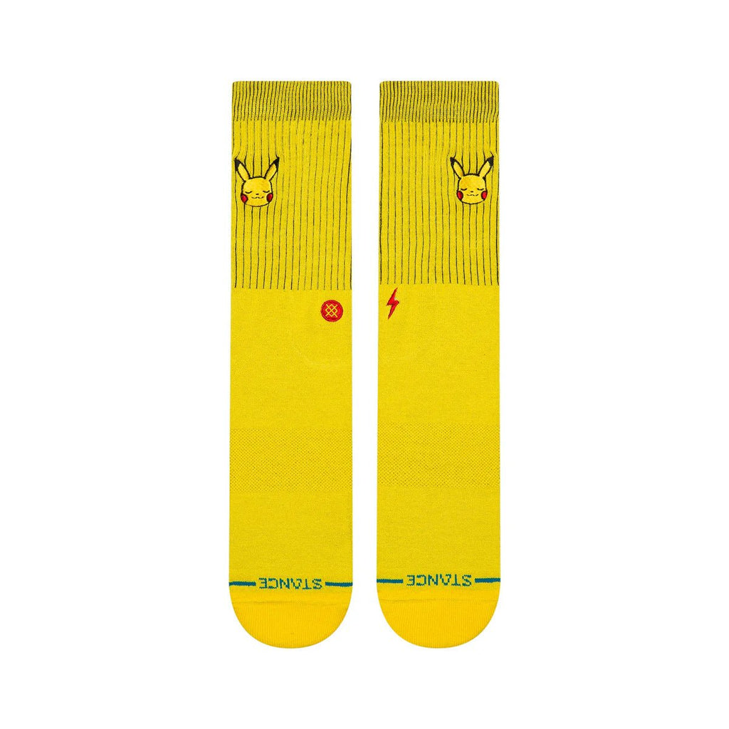 Stance Pikachu Crew Sock - Yellow - Kubanna