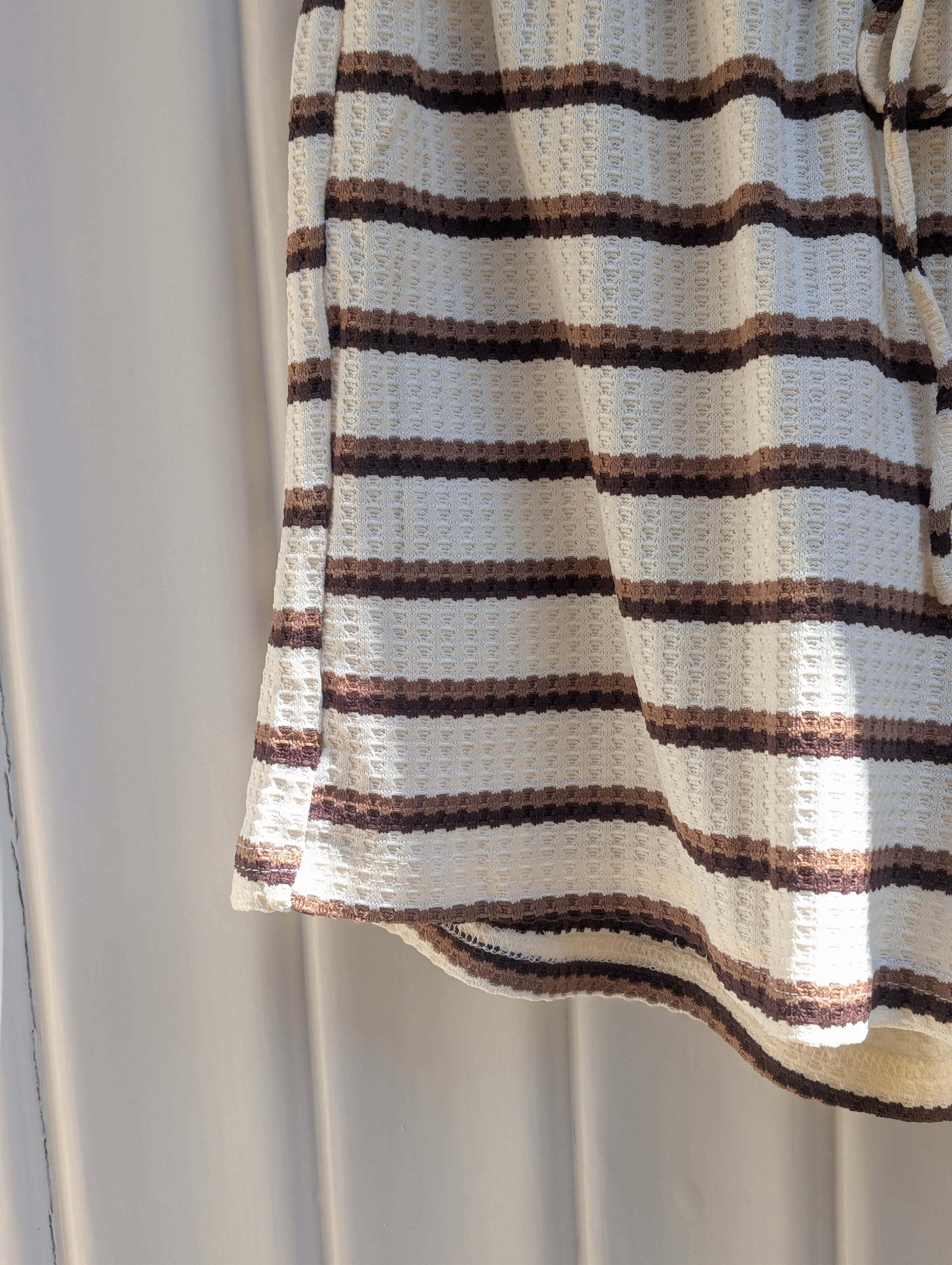 Stripe Short - Creme/Brown - Kubanna