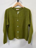 Talia Mohair Cardigan - Green - Kubanna