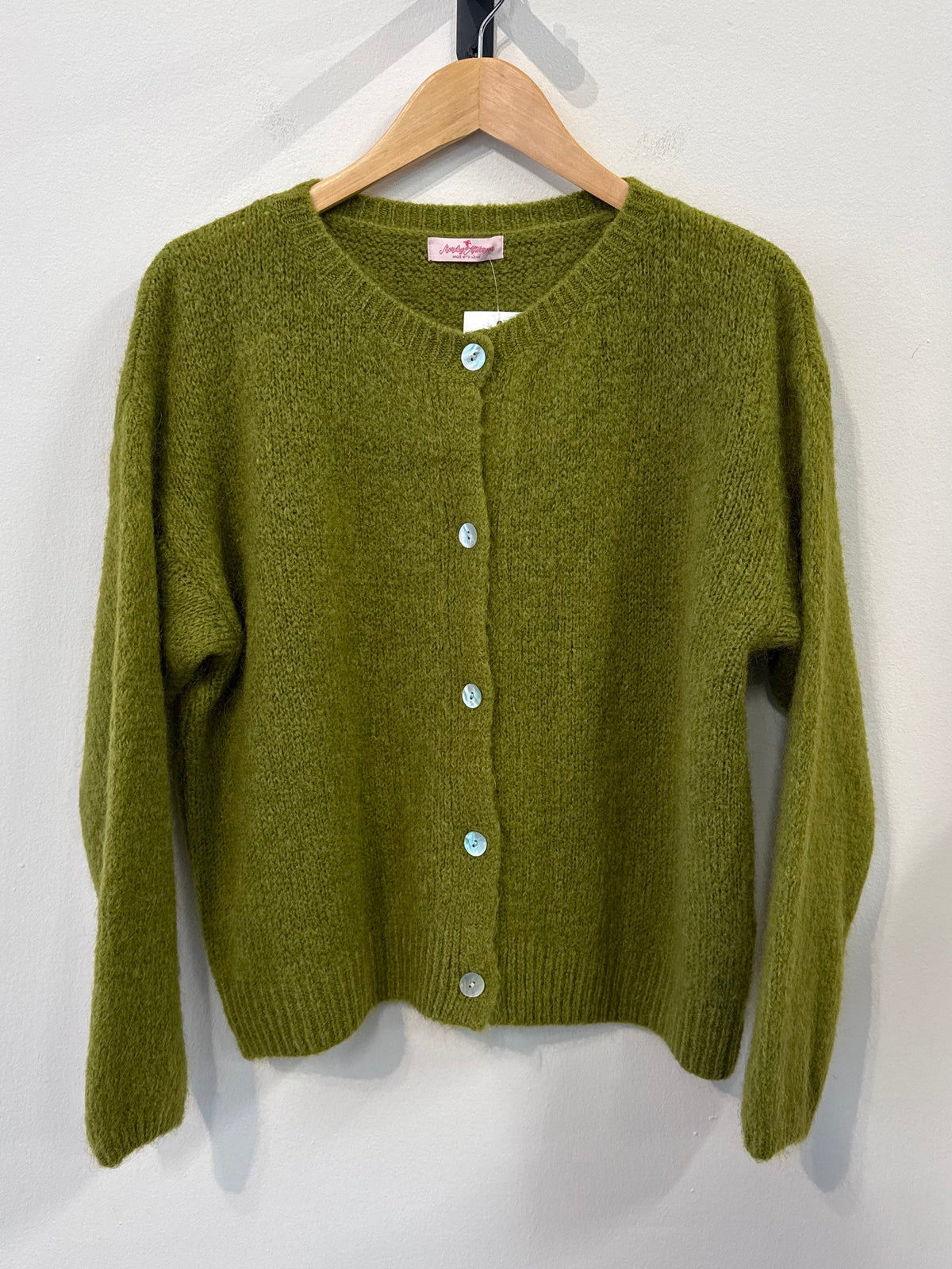 Talia Mohair Cardigan - Green - Kubanna