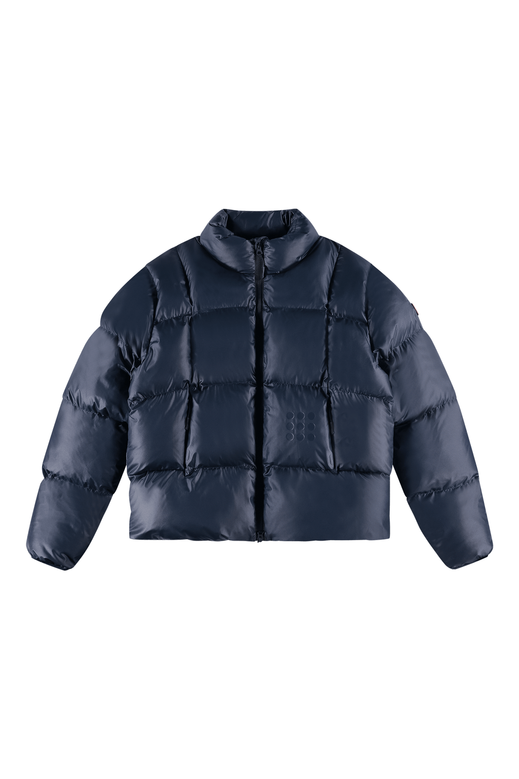 The New Originals 9 - dots Curve Puffer Jacket - Navy Blue - Kubanna