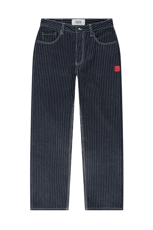 The New Originals 9 - Dots Relaxed Jeans - Raw Denim Pinstripe - Kubanna