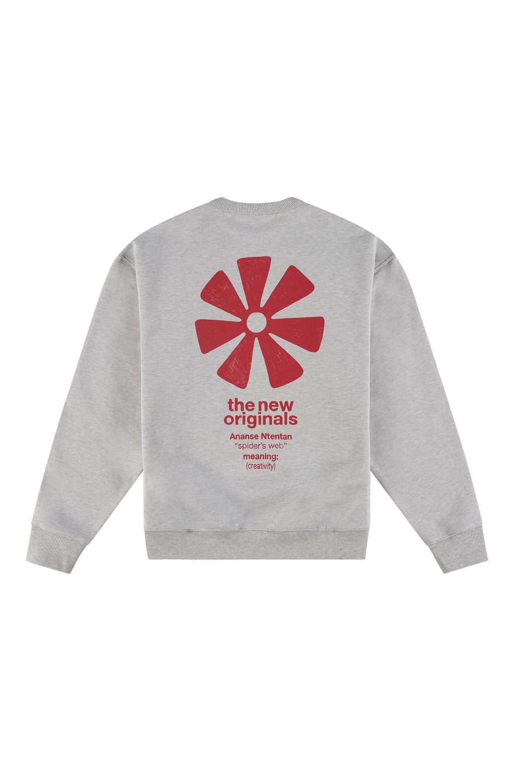 The New Originals Adinkra Crewneck - Grey Melange - Kubanna